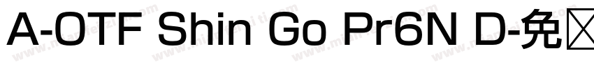 A-OTF Shin Go Pr6N D字体转换